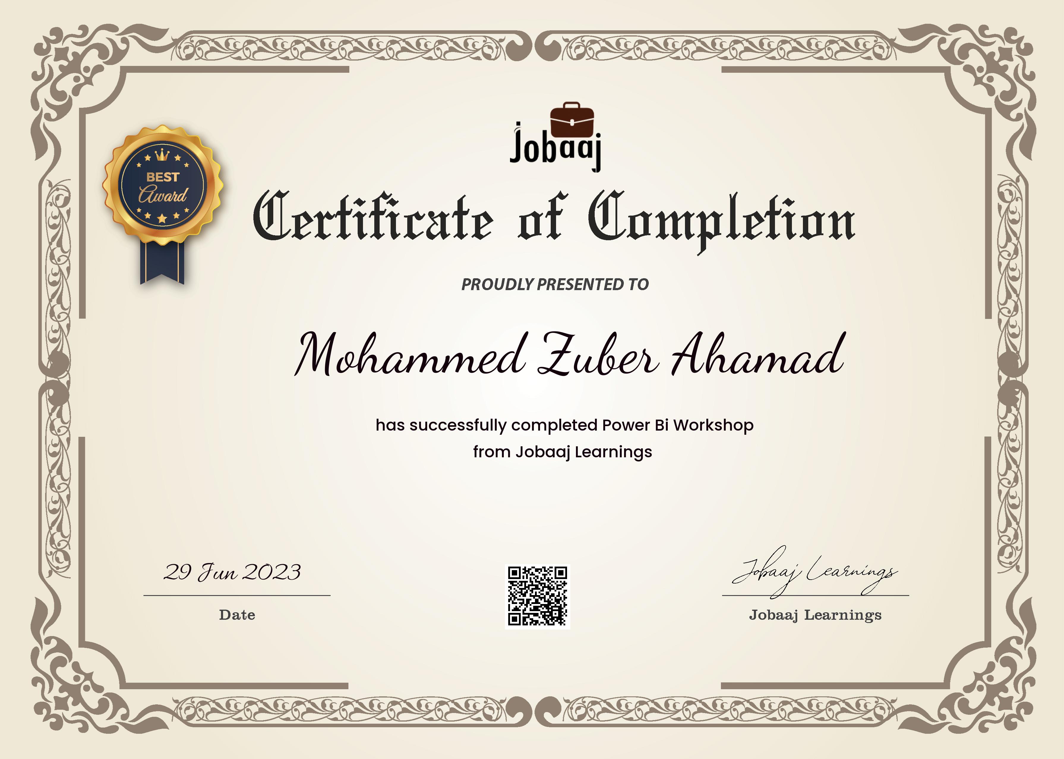 Certificate n10