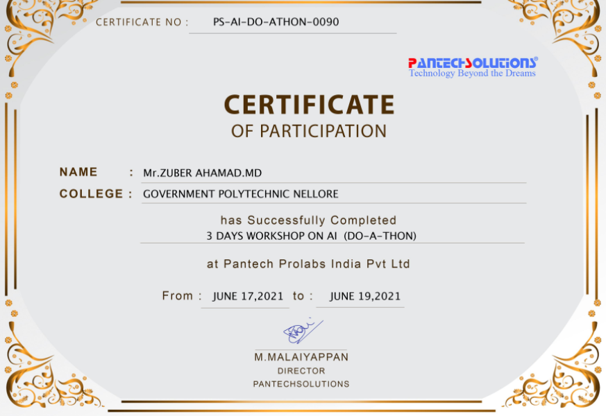 Certificate 1