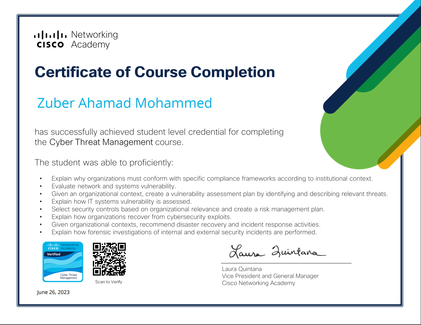 Certificate n2