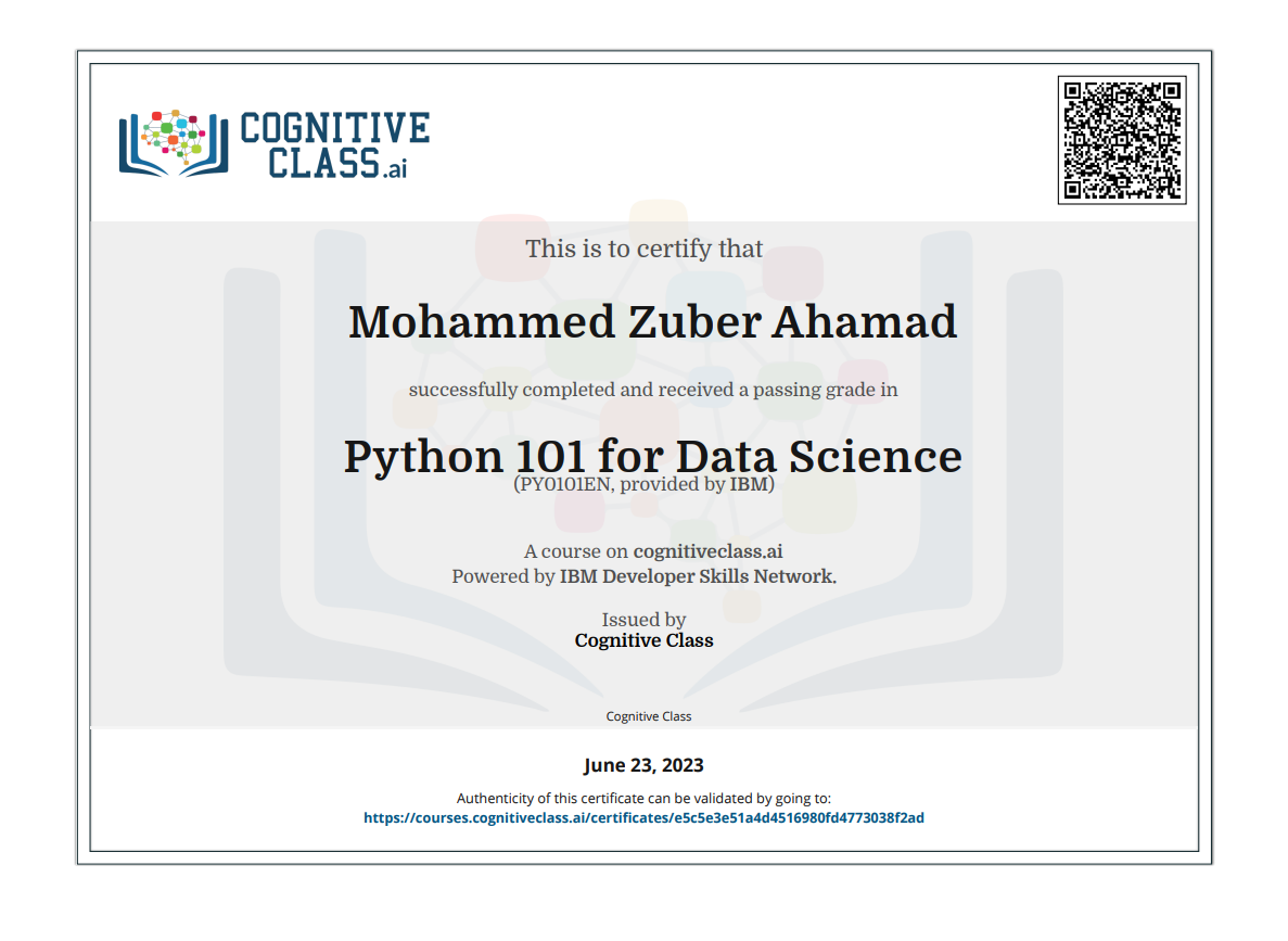 Certificate n7