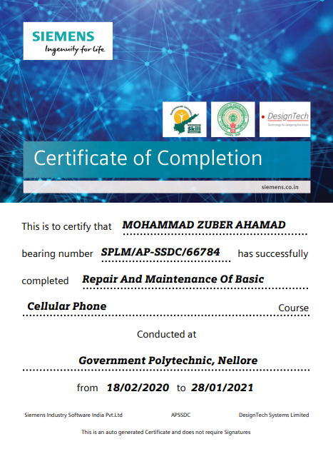 Certificate s2